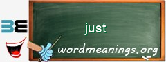WordMeaning blackboard for just